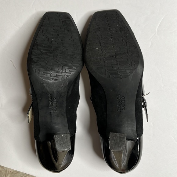 Franco Sarto Black Buckle Strap heels Size 8 - Picture 6 of 8